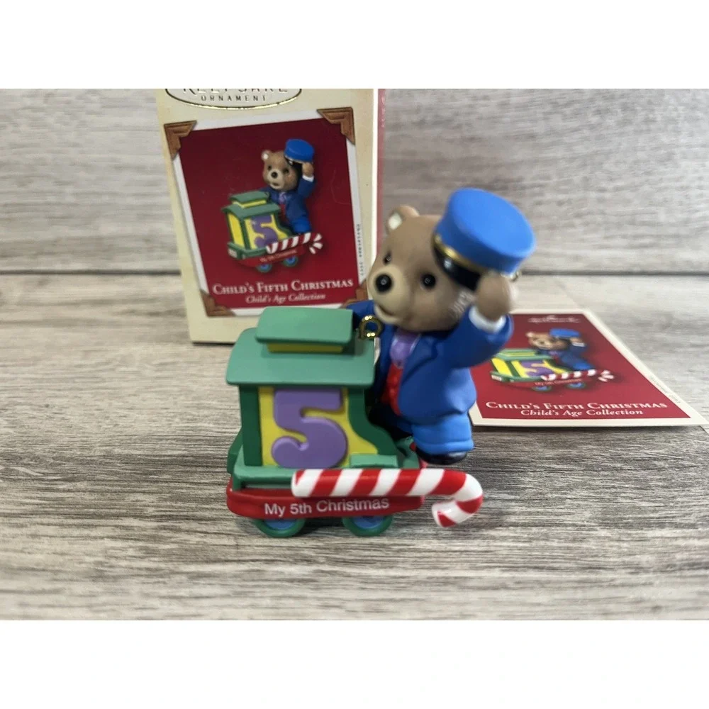 CHILD'S FIFTH CHRISTMAS 2003 HALLMARK KEEPSAKE ORNAMENT NIB‎